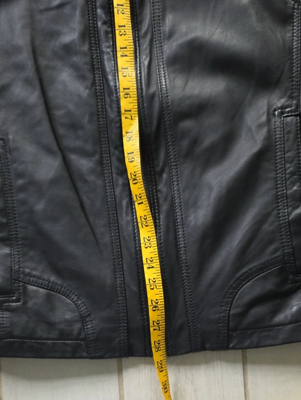 Hugo Boss Orange Leather Jacket.